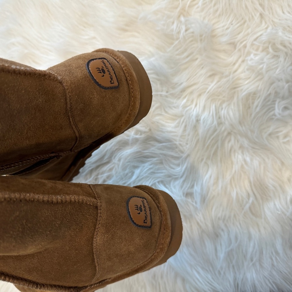NEW❗️BearPaw Elle Short 1959W Women's Winter Boots - Hickory cognac size 11 - Picture 9 of 9